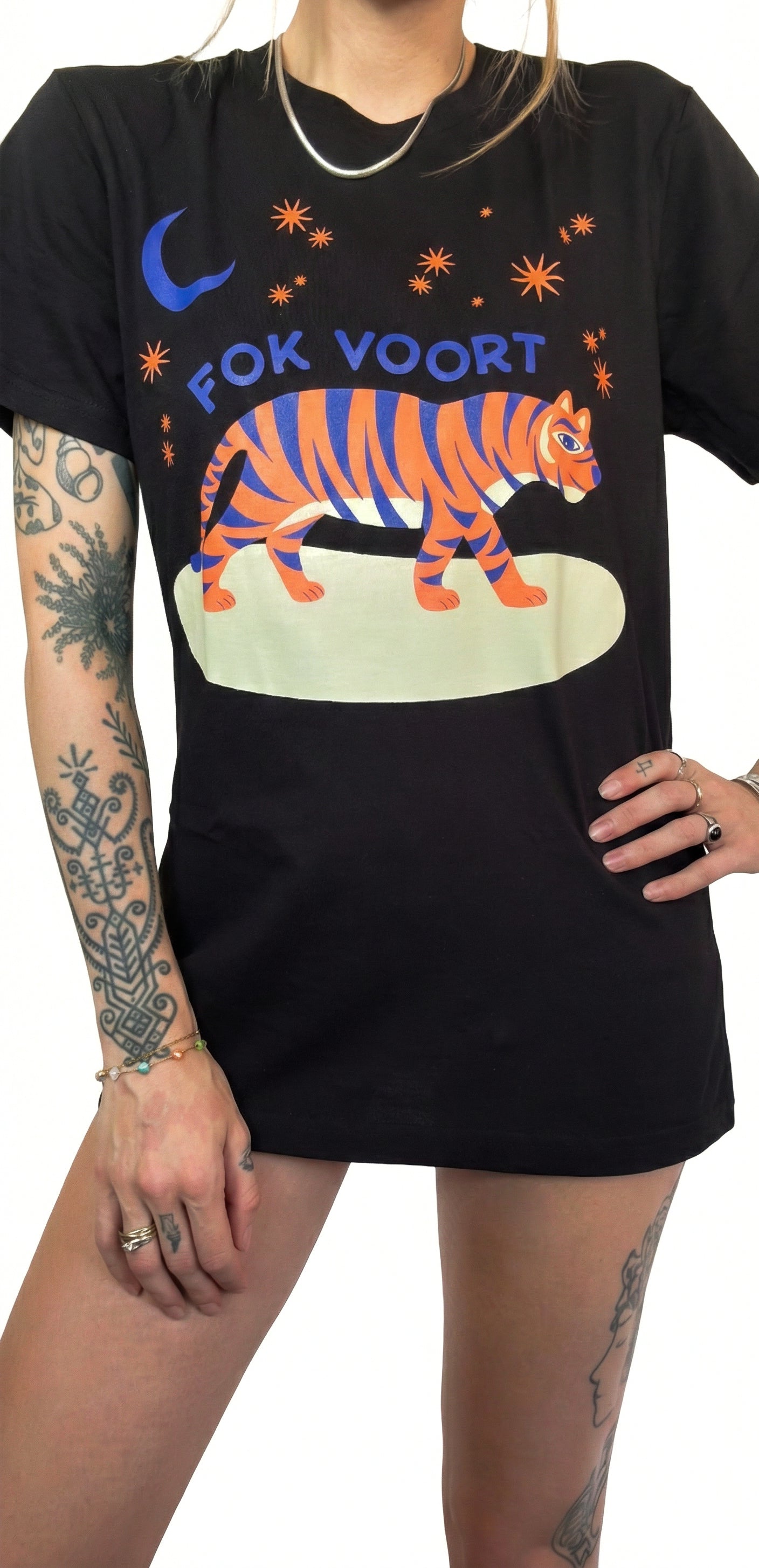 Fok Voort T-Shirt Black Box Cut